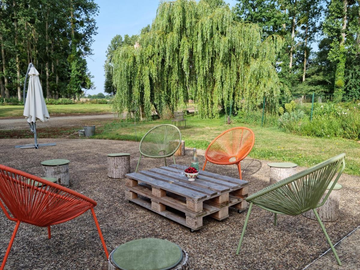 La Suze-sur-Sarthe L 'Aupinouse Chambre Double Pivoine Avec Salle D'Eau Privative מראה חיצוני תמונה