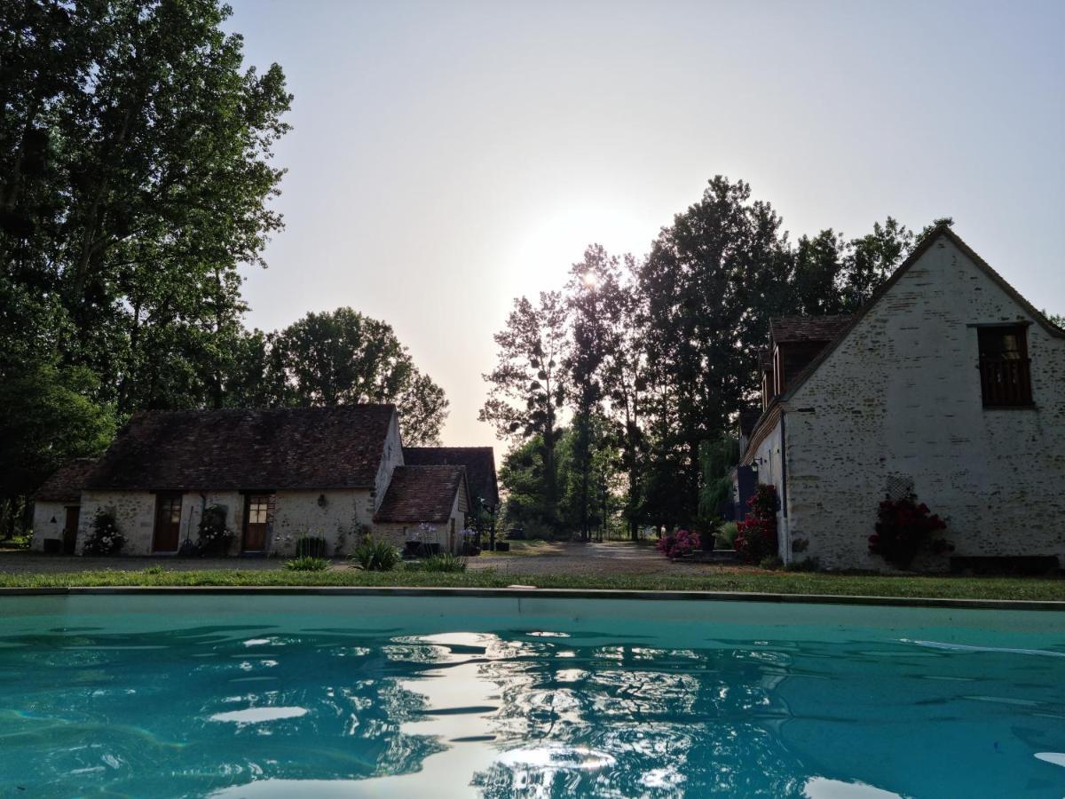 La Suze-sur-Sarthe L 'Aupinouse Chambre Double Pivoine Avec Salle D'Eau Privative מראה חיצוני תמונה