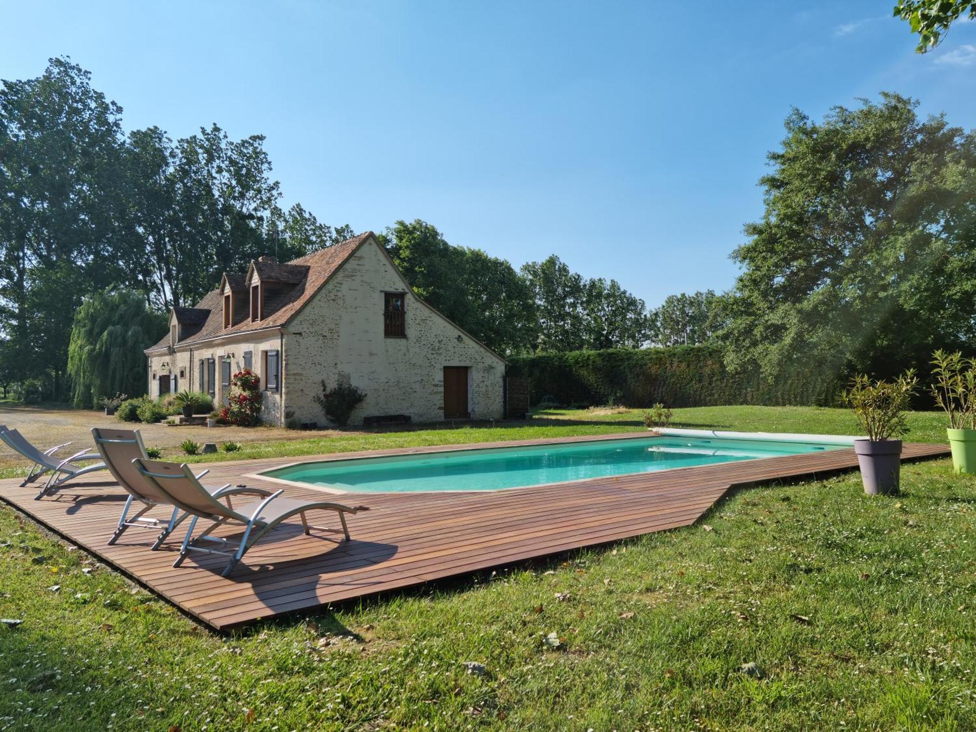 La Suze-sur-Sarthe L 'Aupinouse Chambre Double Pivoine Avec Salle D'Eau Privative מראה חיצוני תמונה