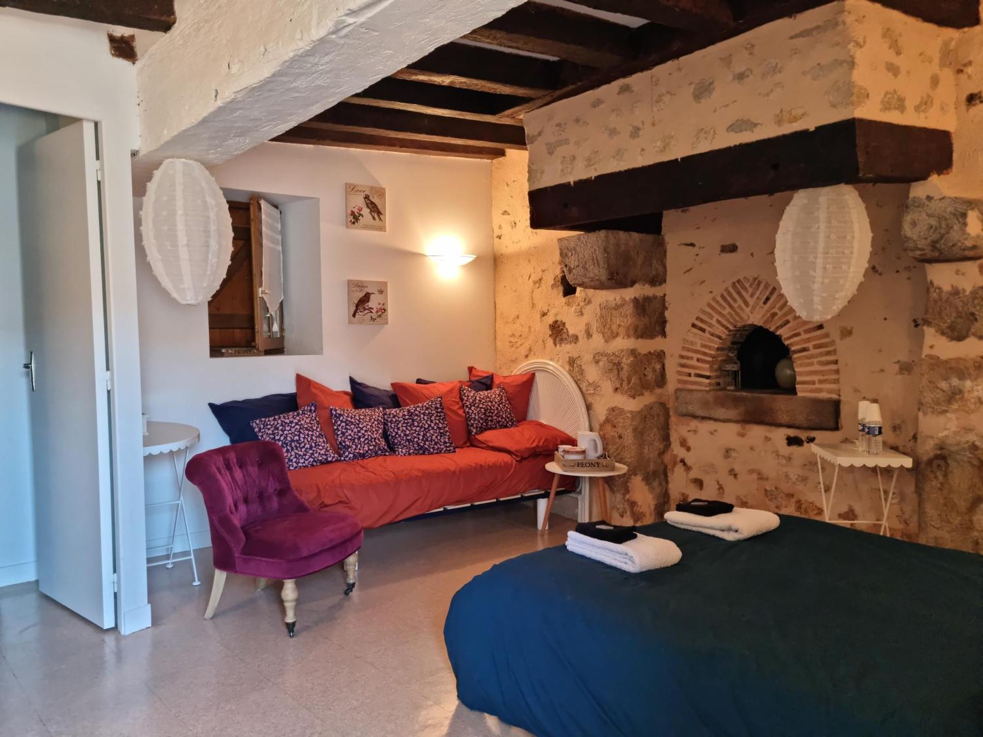 La Suze-sur-Sarthe L 'Aupinouse Chambre Double Pivoine Avec Salle D'Eau Privative מראה חיצוני תמונה